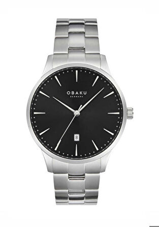 Obaku Denmark V247XDCBSC Quartz Çelik Gri 42 mm Erkek Kol Saati