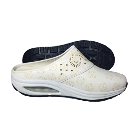 Air Max Taban Tam Ortopedik Spor Sabo Ayakkabı Terlik Spor Sabo Terlik fULL BEYAZ LAZER