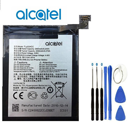 Alcatel-A3 Pil Batarya 2400mAh ve Tamir Seti