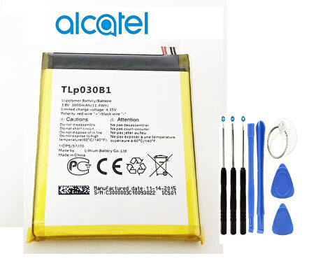 Alcatel TLP030B1 Smart 4 Power 986N Batarya Pil Ve Tamir Seti