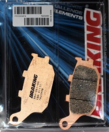 YAMAHA YZF R1 1000 BRAKING ARKA FREN BALATASI 2004 - 2014 742CM56
