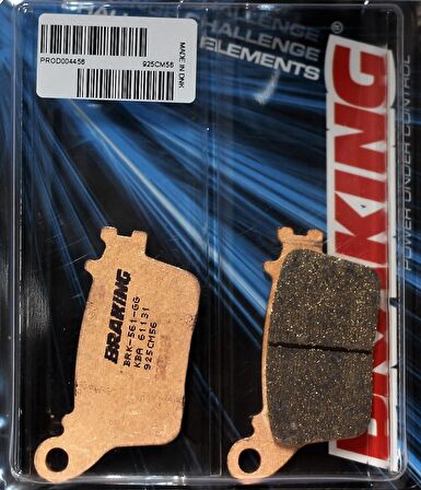 SUZUKI GSX R ABS 1000 BRAKING ARKA FREN BALATASI 2016 - 2017 925CM56