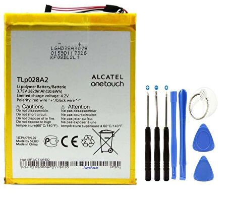 Alcatel OneTouch Pixi 3 Tablet Pil Batarya TLp028A2 ve Tamir Seti