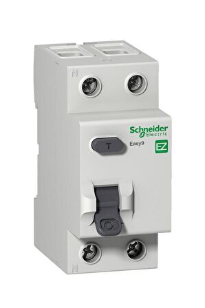 Schneider EZ9R05225, 25 Amper, 30mA, Monofaze, Kaçak Akım Koruma Rölesi, 2 Kutuplu (1 Faz+Nötr), Tip AC