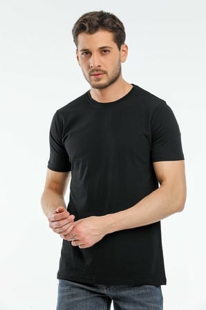 Premium Yazlık Düz Renk Basic T-shirt