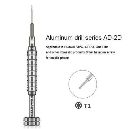 Gmr Amaoe 2D T1 Başlıklı Profesyonel Tornavida