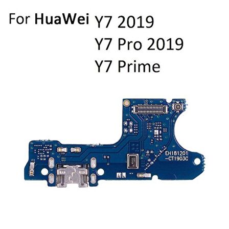 Huawei Y7 2019 / Y7 Prime 2019 Şarj Soket Mikrofon Bordu