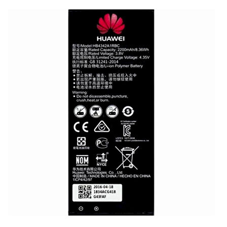 Huawei Honor 5A Batarya Pil Hb4342A1Rbc