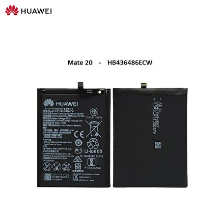 Huawei Mate 20 Batarya - 4000 Mah Hb436486Ecw