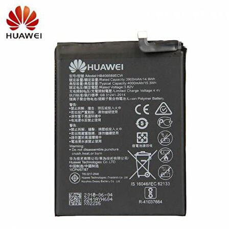 Huawei Y9 2018 Hb406689Ecw Batarya Pil