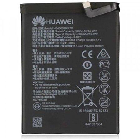 Huawei Y7 Prime 2019 Batarya Pil Hb406689Ecw