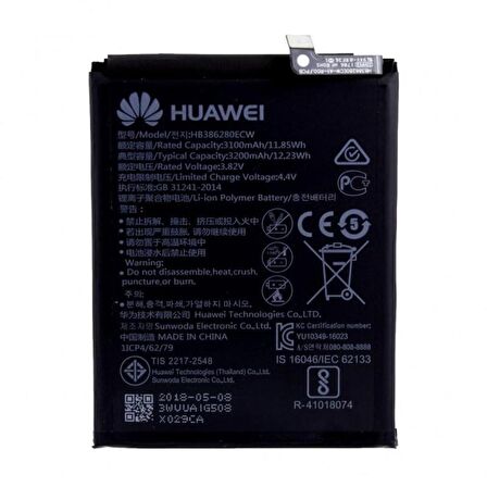 Huawei P10 Hb386280Ecw Batarya Pil