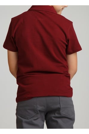 Erkek Çocuk Polo Yaka Kısa Kol Okul T-shirt