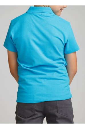 Erkek Çocuk Polo Yaka Kısa Kol Okul T-shirt