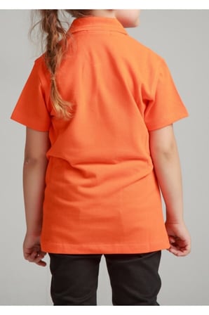 Kız Çocuk Polo Yaka Kısa Kol Okul T-shirt