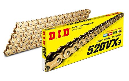 NİNJA 300R 13-16 Yıllarına 520 106 Bakla Gold X-Ring DID Zincir