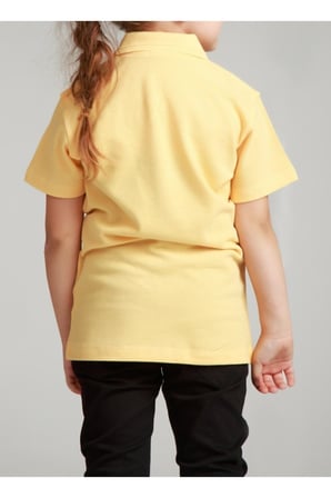 Kız Çocuk Polo Yaka Kısa Kol Okul T-shirt