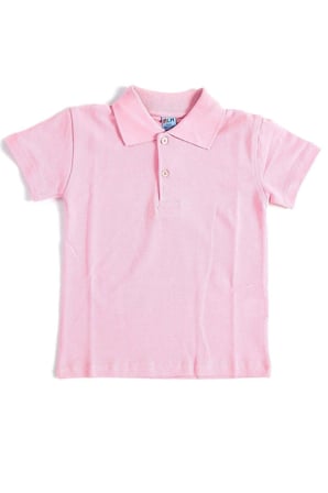 Unisex Çocuk Polo Yaka Kısa Kol Okul T-shirt