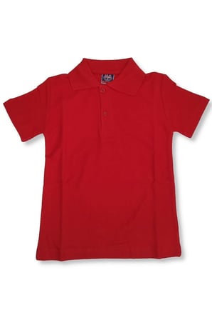 Unisex Çocuk Polo Yaka Kısa Kol Okul T-shirt