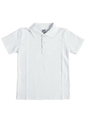 Unisex Çocuk Polo Yaka Kısa Kol Okul T-shirt