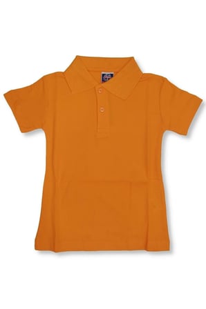 Unisex Çocuk Polo Yaka Kısa Kol Okul T-shirt