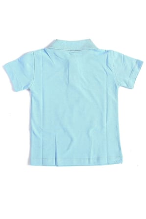 Unisex Çocuk Polo Yaka Kısa Kol Okul T-shirt