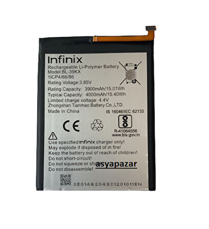 Infinix Hot 7/ Hot Pro Pil Batarya BL-39KX HOT7 Pil Batarya