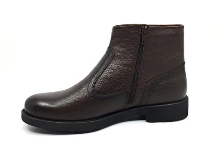 Taşpınar %100 Deri Erkek İçi Kürklü Kışlık Günlük Fermuarlı Bot