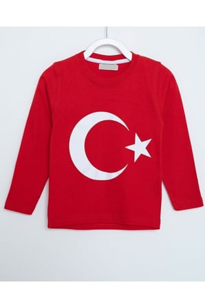 Kız-erkek Çocuk Ve Yetişkin Baskılı Uzun Kol 29 Ekim 19 Mayıs 23 Nisan 10 Kasım Tişört