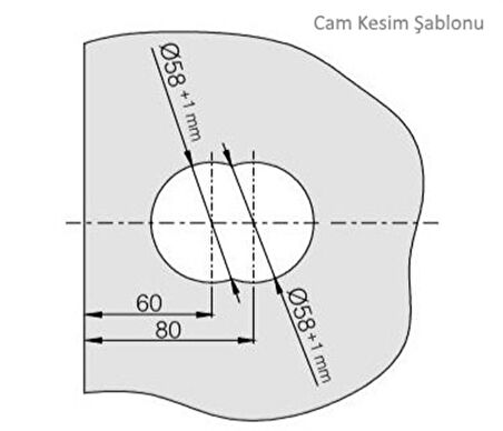 Hoppe Atlanta HCS GDA1530 Kapı Kolu-Anahtar / Anahtar Cam Cama Set