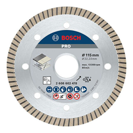 Bosch PRO Ceramic Elmas Kesme Diski 115 x 22,23 mm