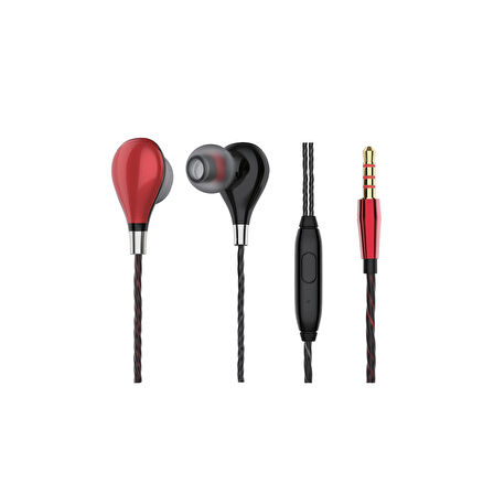 3.5 MM Jack Girişli Stereo Kulak İçi Silikonlu Kablolu Kulaklık MT265