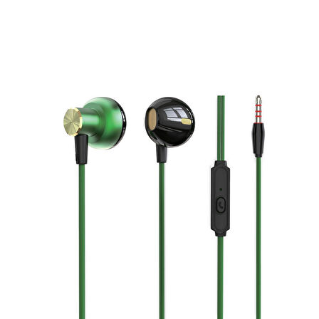 3.5 MM Jack Girişli Stereo Kulak İçi Metal Kablolu Kulaklık MT266