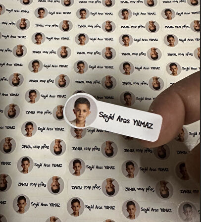 Resimli Okul Etiketi, Kalem Defter Etiketi,  - 194 Adet Opak Sticker