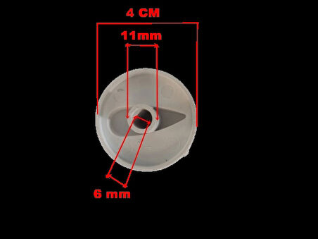 ENDER Şofben Anahtar Düğmesi 4 Cm