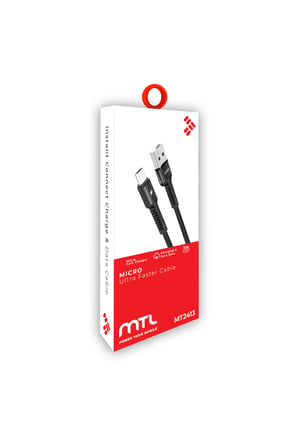 3.4 A Ultra Hızlı Micro to USB Güçlendirilmiş Hasır Örgü Ultra Şarj ve Data Kablosu MT2413