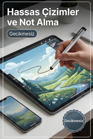 Dokunmatik Tablet Kalemi Universal Silikon Uçlu Tablet Telefon Kalemi Çizim Not Alma MT9101