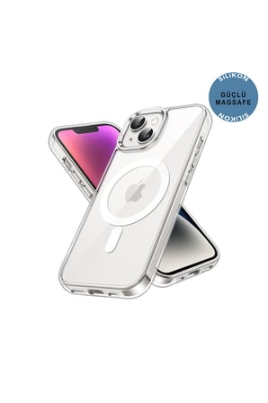 iPhone 15 Şeffaf Magsafe Kılıf Mtl Safe