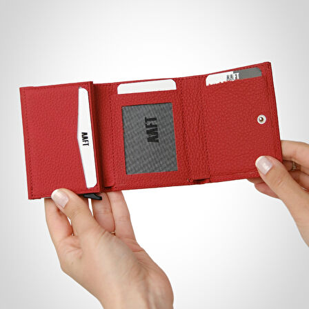 Retro 2660 Hakiki Deri Mekanizmalı Unisex Cüzdan