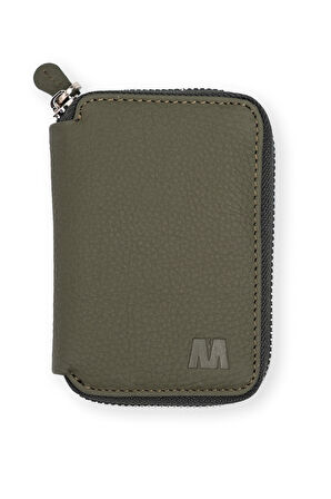 Hakiki Deri Unisex Fermuarlı Cüzdan | Lotus 1616