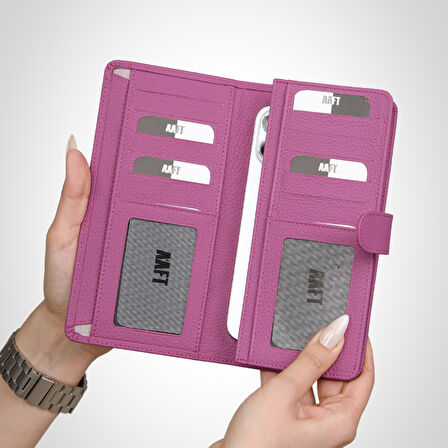Twist 2323 Hakiki Deri Telefon Bölmeli Unisex Cüzdan