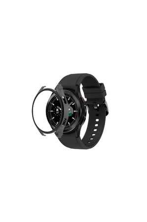 Watch 5 Pro 45mm Wall Camlı Kasa Ekran Koruyucu - Siyah