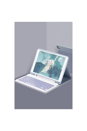 Apple İpad 10.2 (9.nesil) Kılıf Kc01 Smart Klyeli Tablet Kılıfı - Lacivert