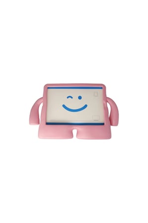 Apple İpad 5 Air 9.7 Kılıf Karakter Tablet Silikon - Açık Pembe
