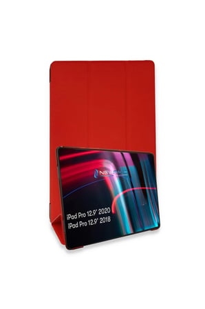 Apple İpad Pro 12.9 (2021) Kılıf Tablet Smart Kılıf - Kırmızı