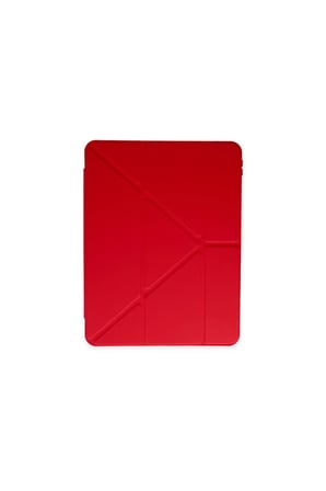 Apple İpad 2022 10.9 (10.nesil) Kılıf Kalemlikli Mars Tablet Kılıfı - Kırmızı