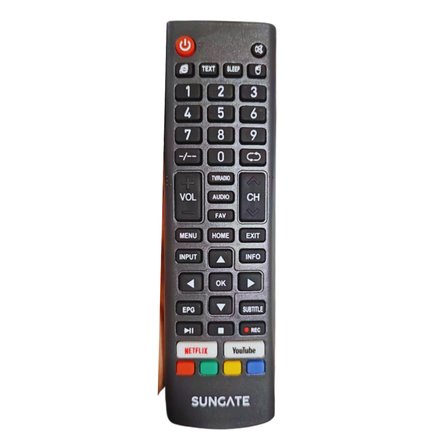SUNGATE DİSNEY-NETFLİX-YOUTUBE TUŞLU LCD TV KUMANDASI