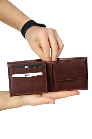 Hakiki Deri Bozuk Paralı Erkek Cüzdan | Bond 7110