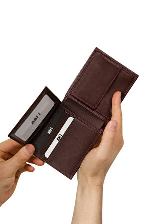 Hakiki Deri Bozuk Paralı Erkek Cüzdan | Bond 7110