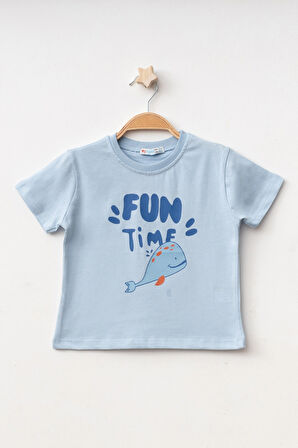 Fun Time Baskılı Erkek Tişört 50102